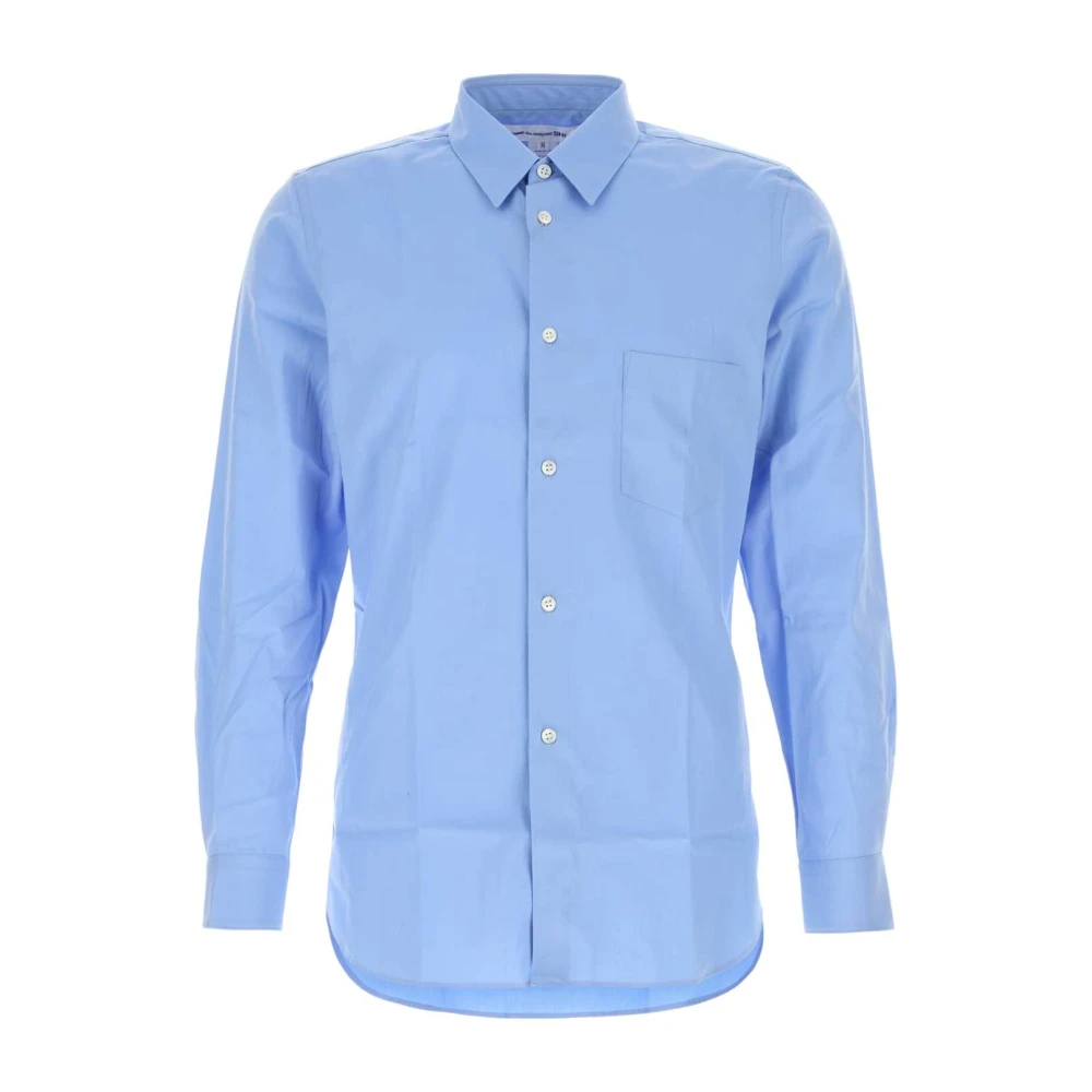 Comme des Garçons Cerulean Blue Poplin Overhemd Blue Heren