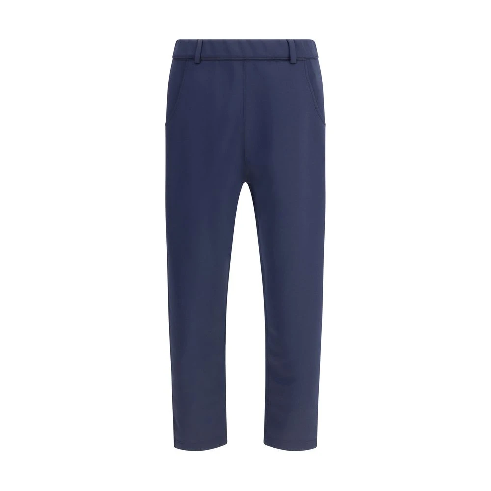 Prada Men's Blue Jersey Pants With Elasticized Waistband