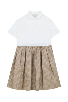 beige-and-white-jacquard-dress
