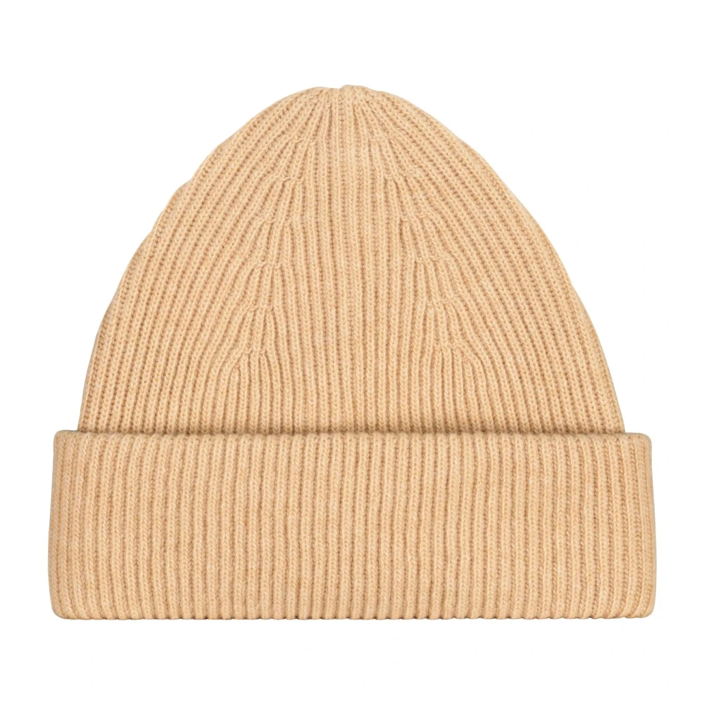 Roberto Collina Merino Beanie Beige, Herr