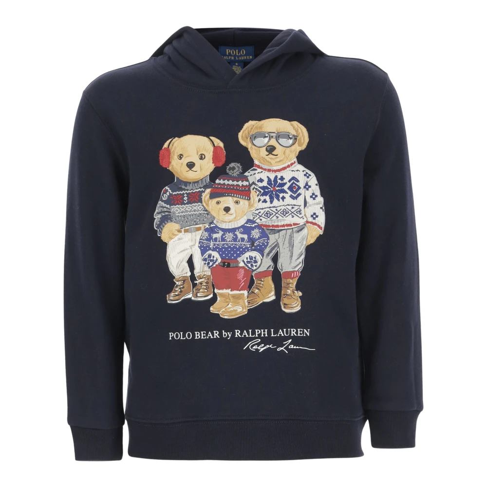 Polo Ralph Lauren Polo Bear Bomullsblandad Hoodie Blue, Pojke