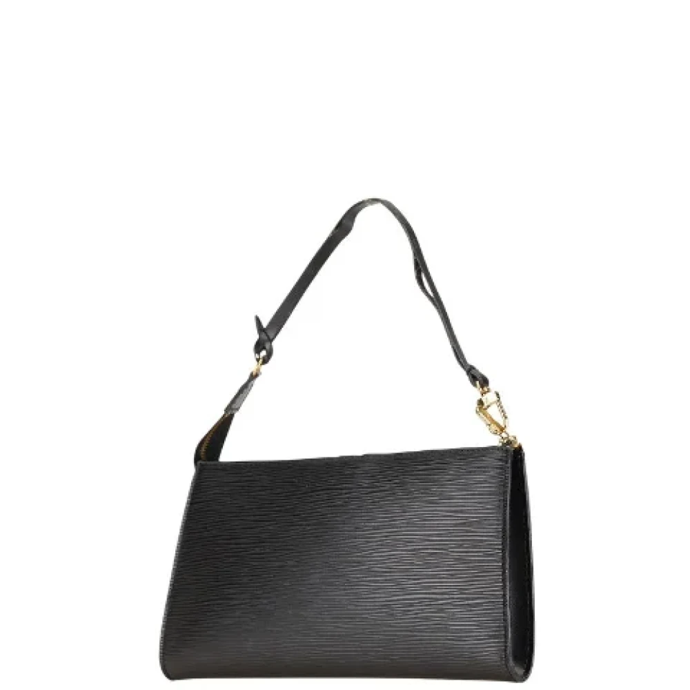 Louis Vuitton Vintage Pre-owned Leather clutches Black Dames