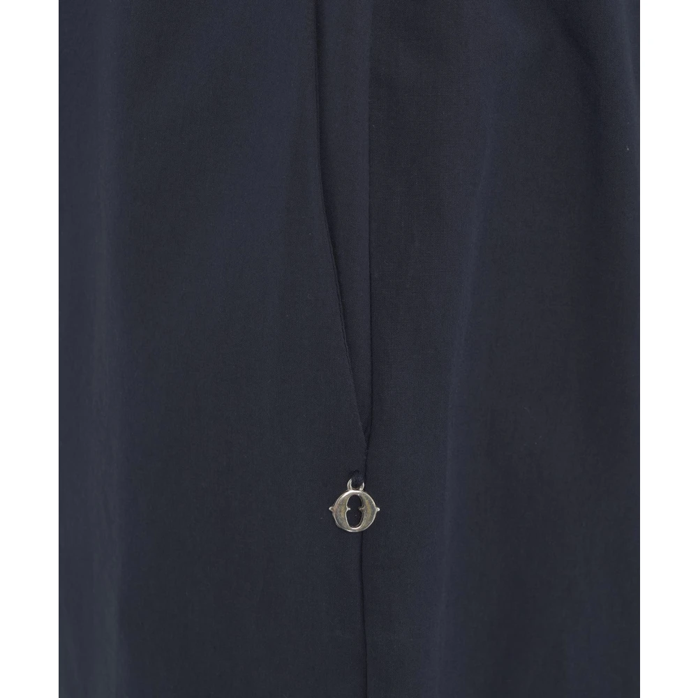Ottod'Ame Blauwe Katoenen Culottes Elegante Stijl Blue Dames