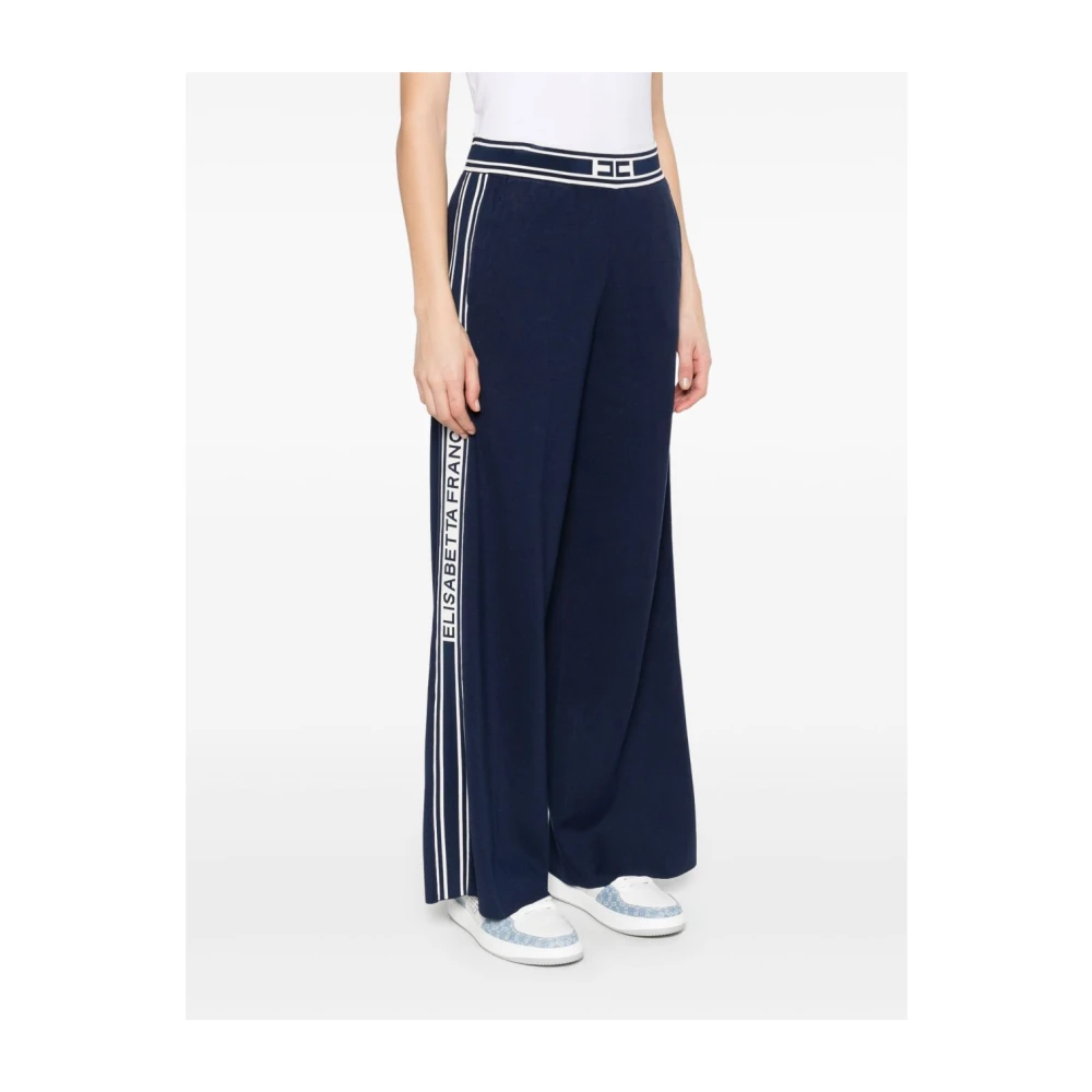 Elisabetta Franchi Stijlvolle Broek voor Vrouwen Blue Dames