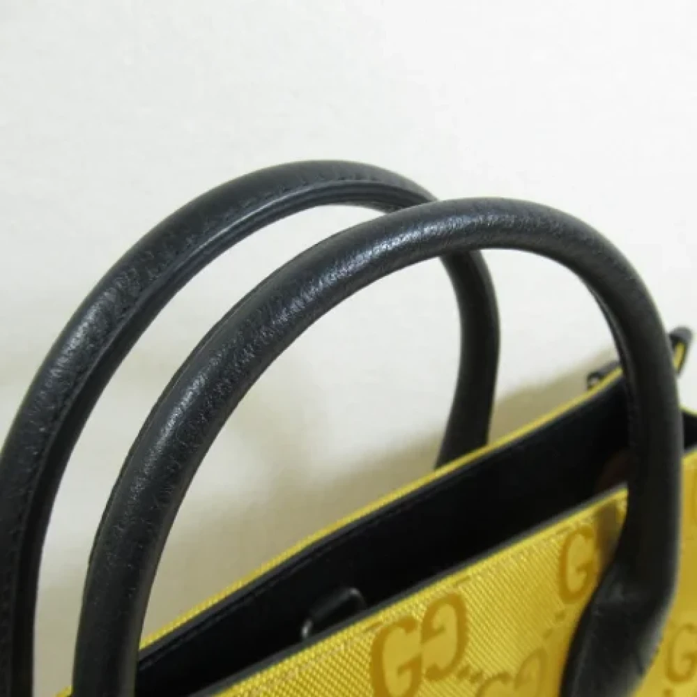 Gucci Vintage Pre-owned Fabric totes Yellow Dames