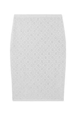 Monogram Crystal Knit Skirt