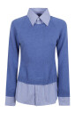 blue-striped-sweater-chic-layering