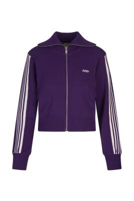 lilla-logo-zip-up-sweater-stribet-monster