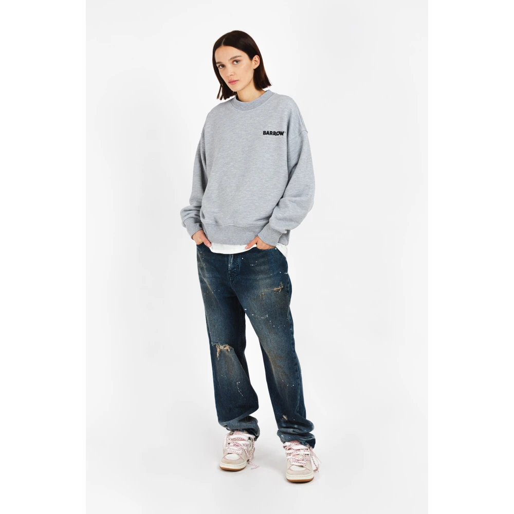 Barrow Iconische lettertrui Gray Unisex