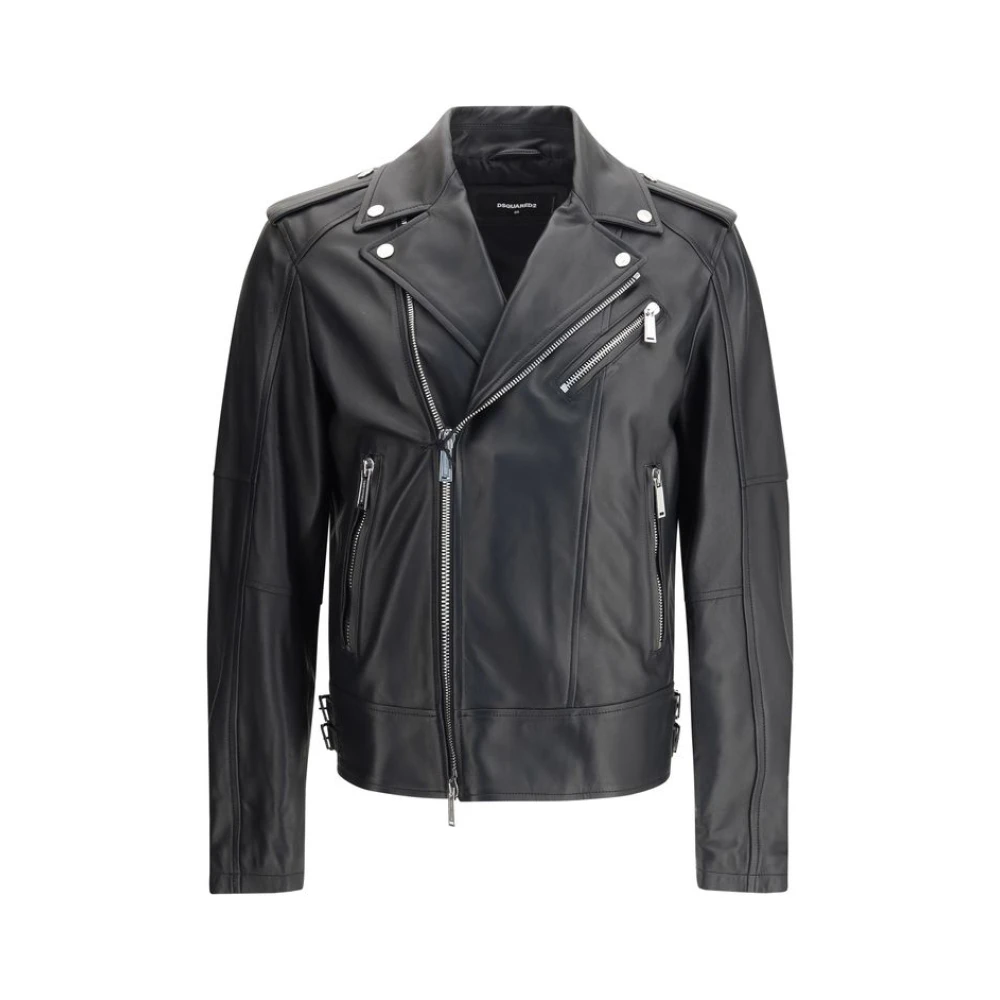 Jackets > Leather Jackets - - Dsquared2 - Modalova