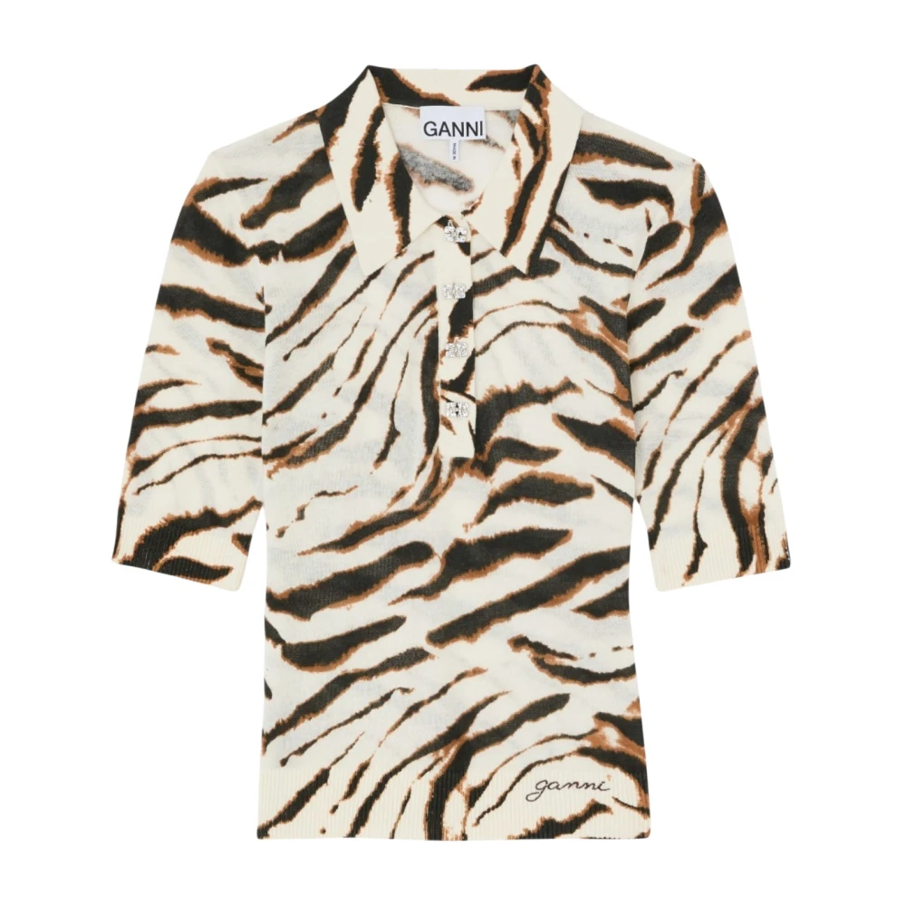 Ganni Vrouw Multicolor Overhemden Dames, Veelkleurig, S, Blouses