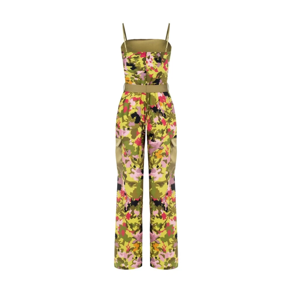 RINASCIMENTO Camouflage satijnen palazzo jumpsuit Multicolor Dames