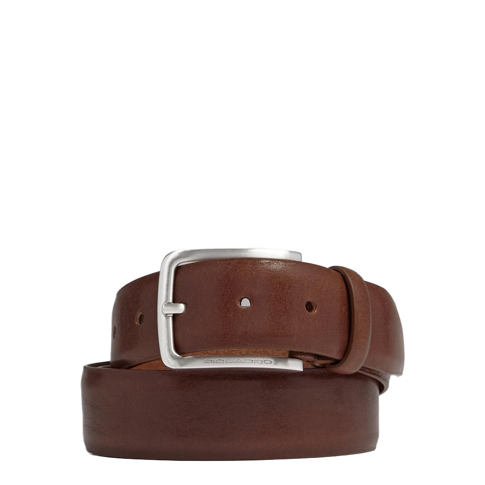 Piquadro Mannelijk Bruin Accessoires Heren, One Size, Men’s Belt With Prong Buckle