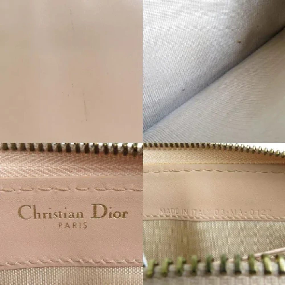 Dior Vintage Pre-owned Leather wallets Pink Dames
