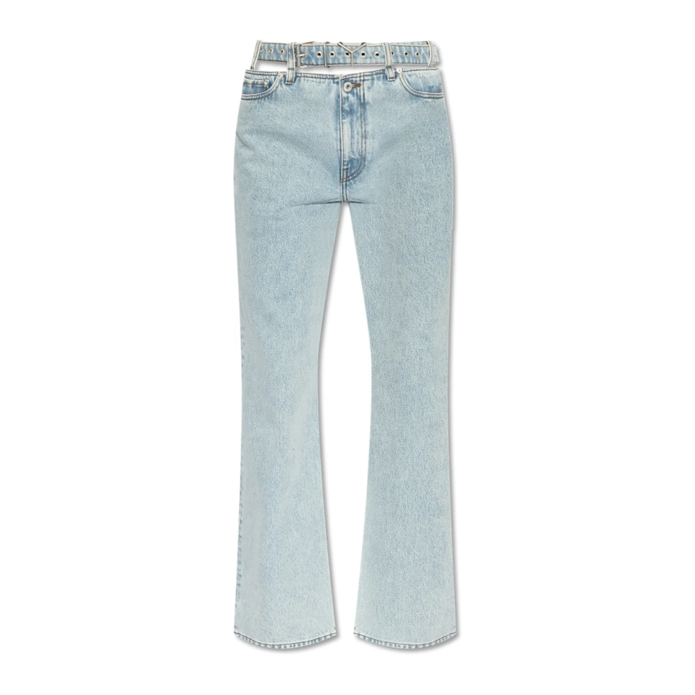 Y Project Gordel Denim Jeans Blue Dames