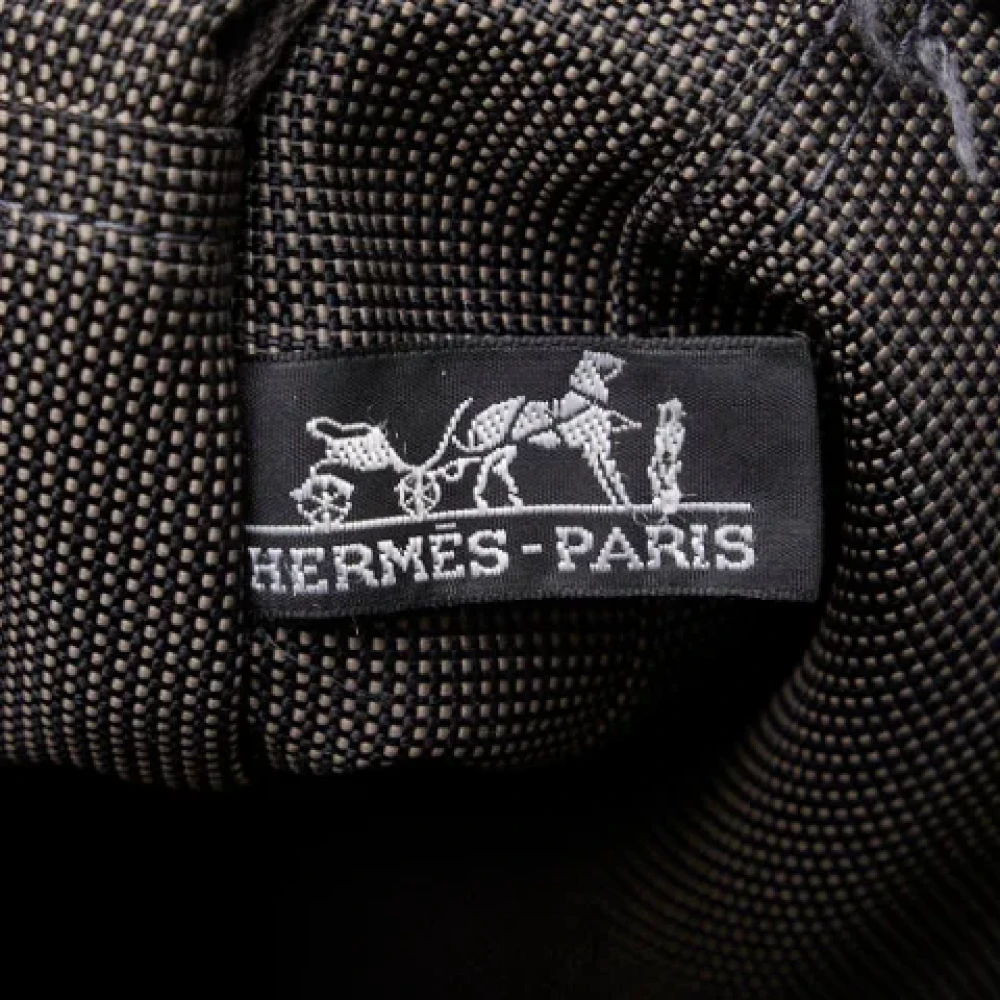 Hermès Vintage Pre-owned Fabric handbags Gray Dames