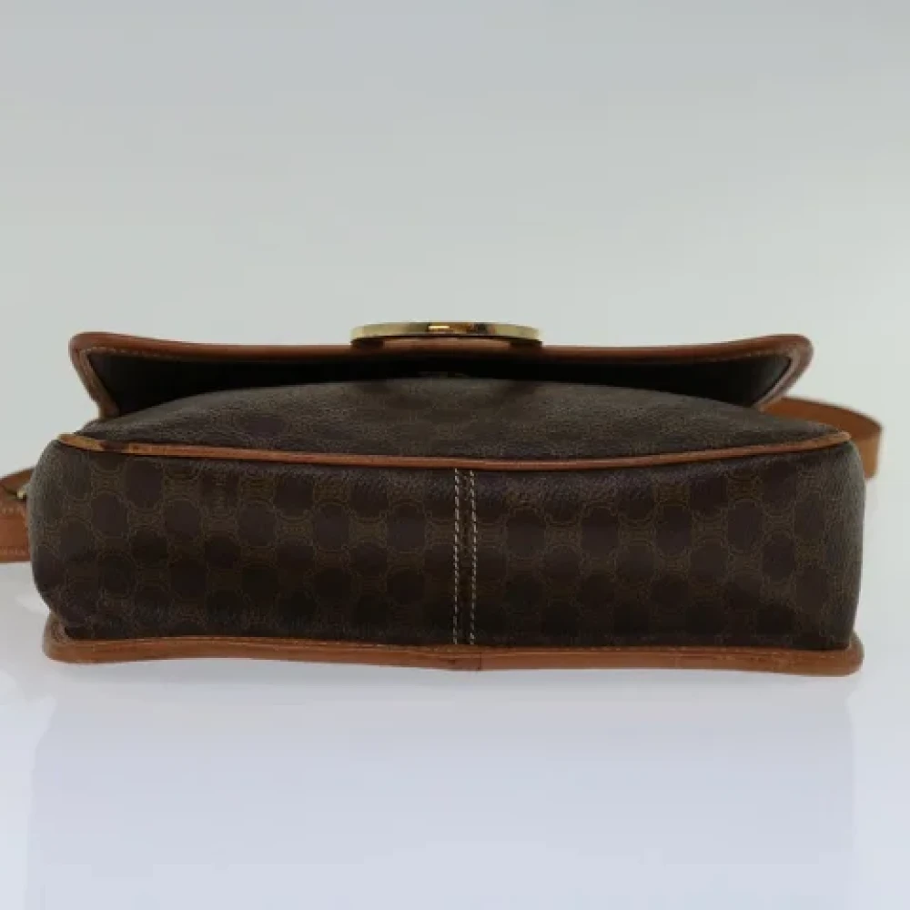 Celine Vintage Pre-owned Canvas shoulder-bags Brown Dames