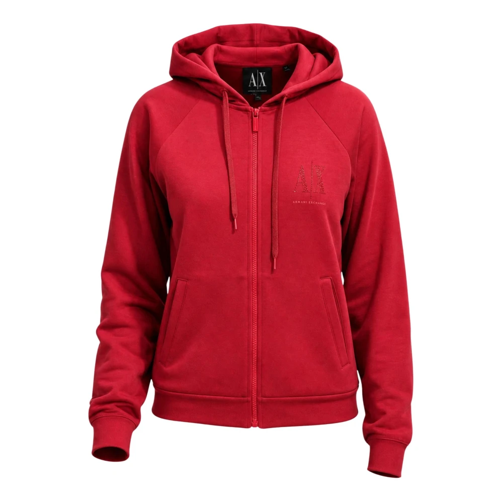 Armani Exchange Femme Rouge - Xw002814 Sweat À Capuche - Sweatshirts Et Sweats À Capuche - Taille: 40 Fr