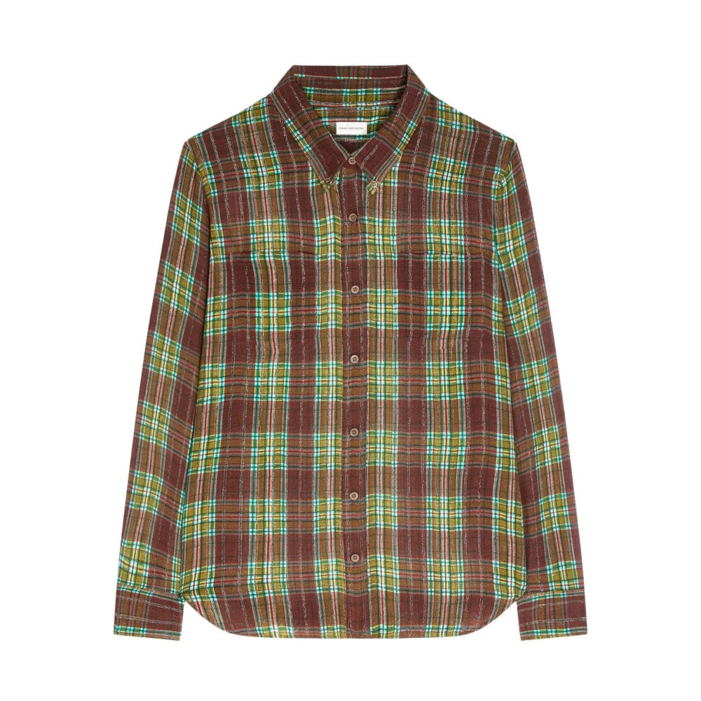 Dries Van Noten Donna Multicolor - Camicia Loose In Lurex - Shirts - E - S