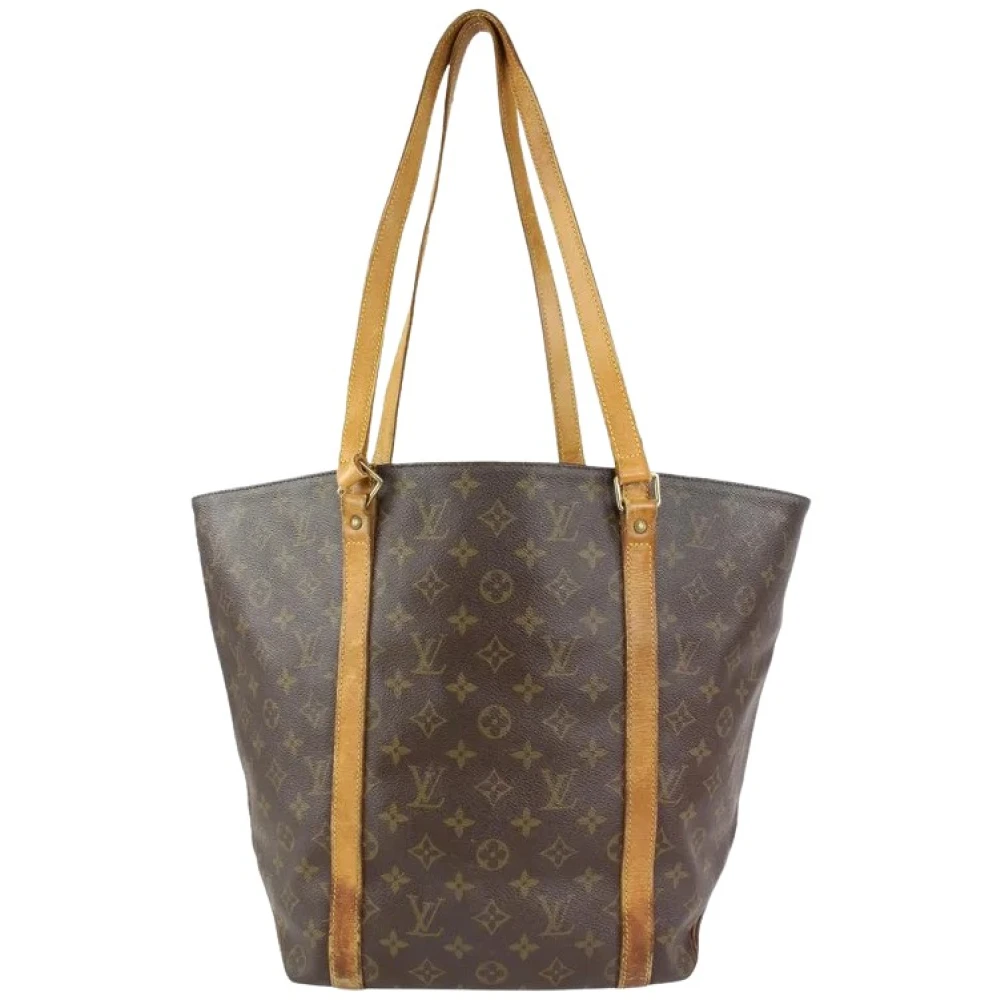 Louis Vuitton Vintage Förägda Canvas louis-vuitton-väskor, tillverkade i Frankrike Brown, Dam