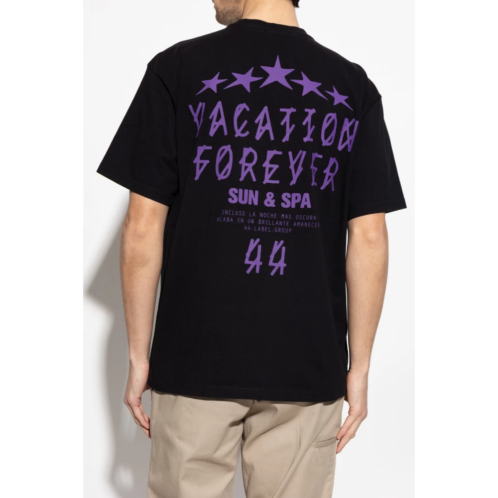 44 Label Group Bedrukt T-shirt Black Heren