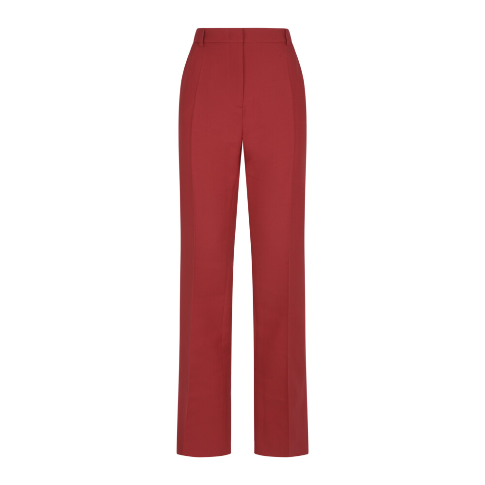 Red 2024 crepe pants