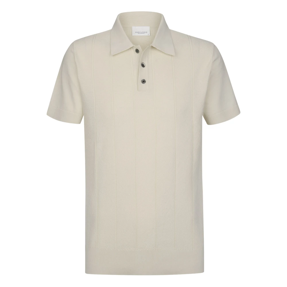 Profuomo White Polo Shirts, Male, Xl, Ppxd10030 Polo