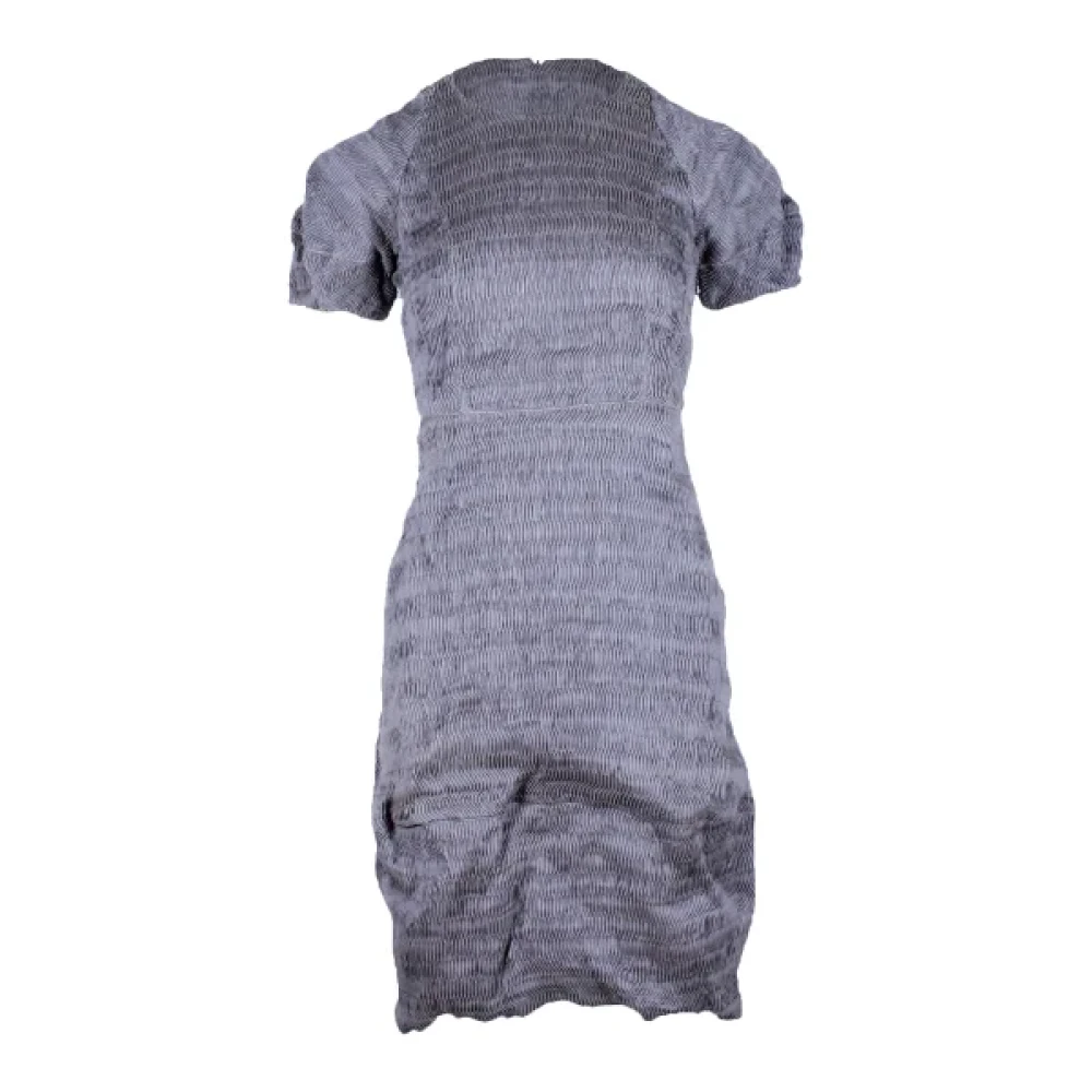 Burberry Vintage Pre-owned Silk dresses Gray Dames