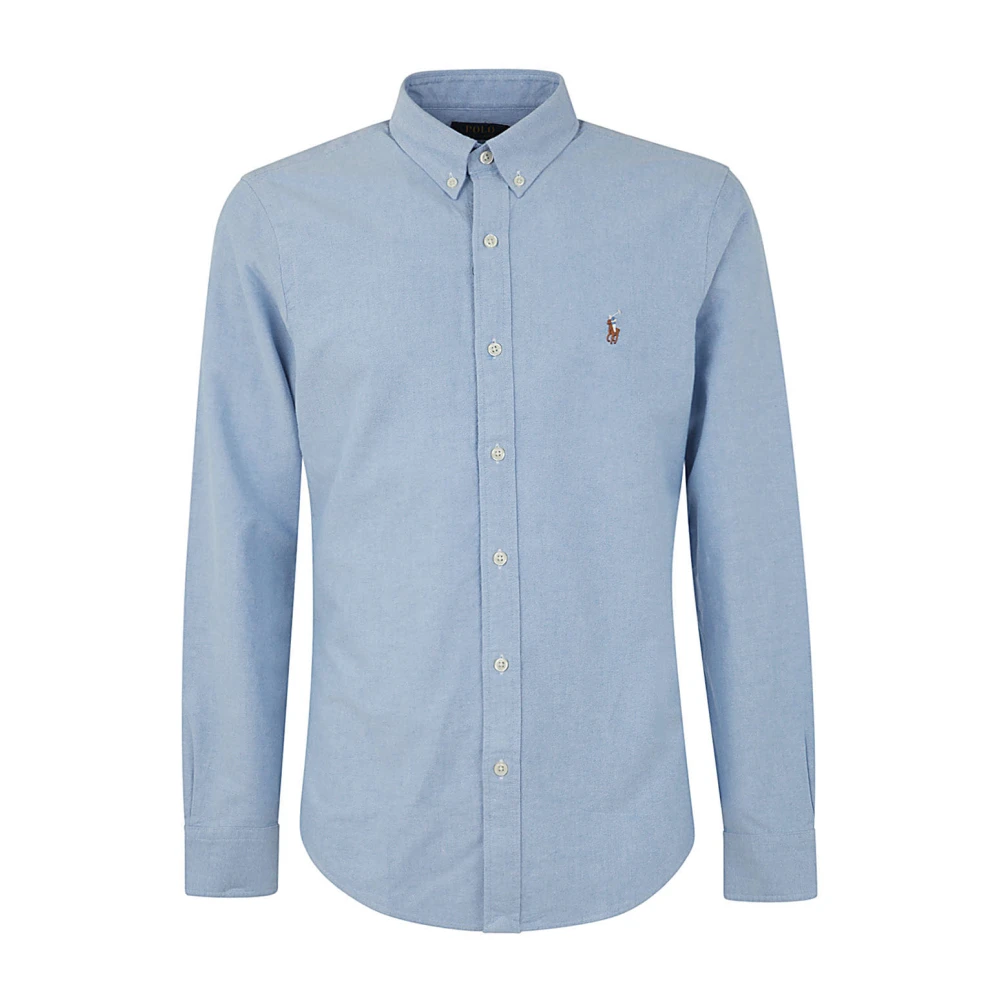 Polo Ralph Lauren Blauw sportoverhemd met lange mouwen Blue Heren