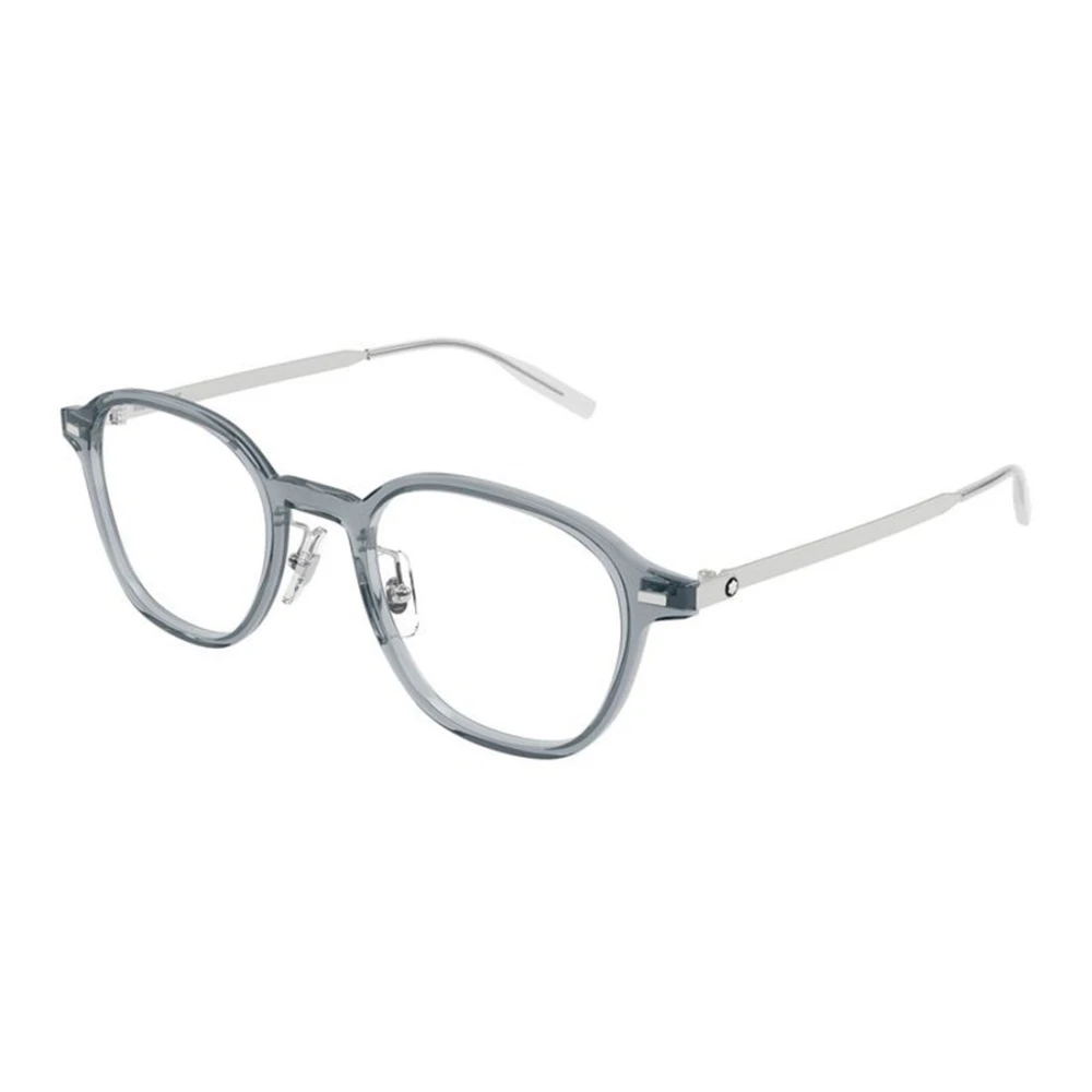 Montblanc Men's Gray Glasses, 50 Mm, Round Optical Frame