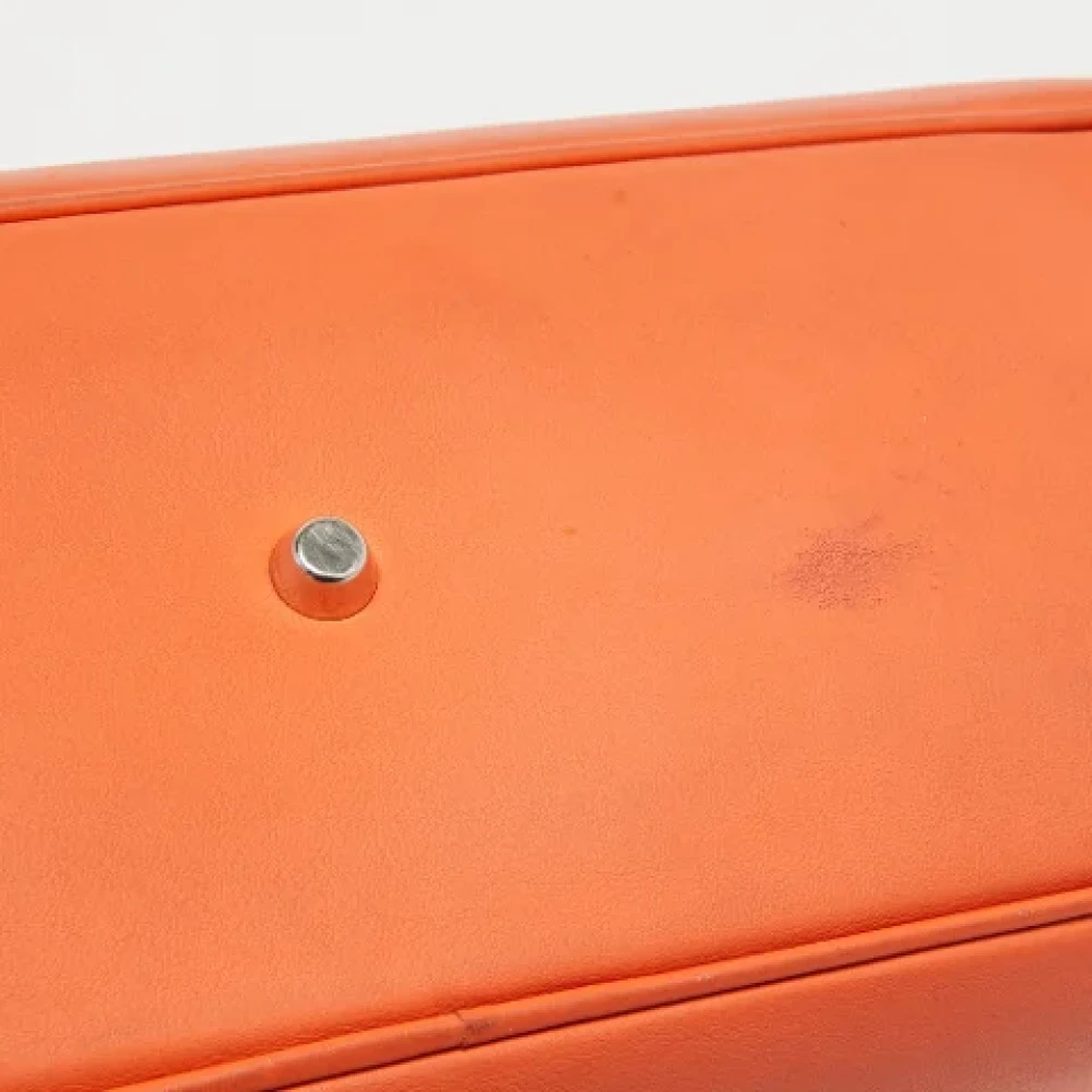 Dior Vintage Pre-owned Leather totes Orange Dames