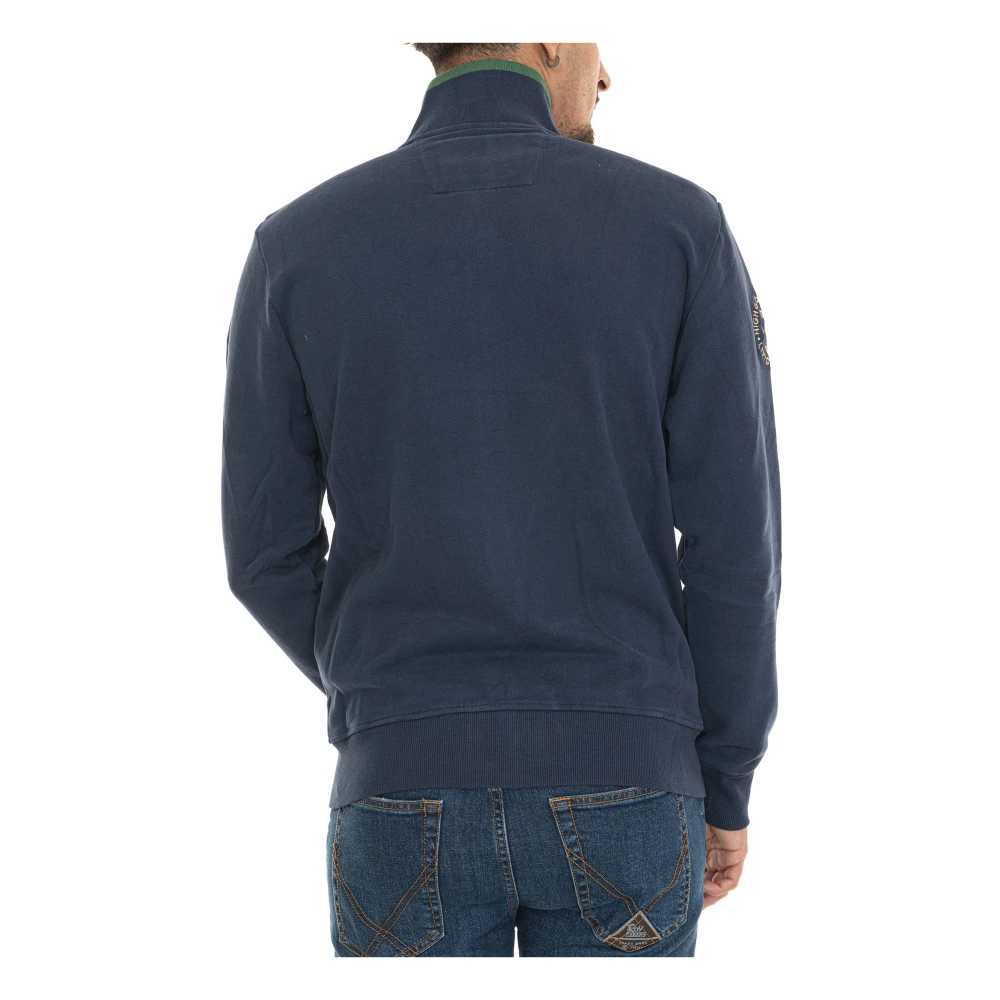 LA MARTINA Zenio Livigno Sweatshirt met Ritssluiting Blue Heren