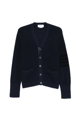 Garment Dyed 4-Bar Cardigan