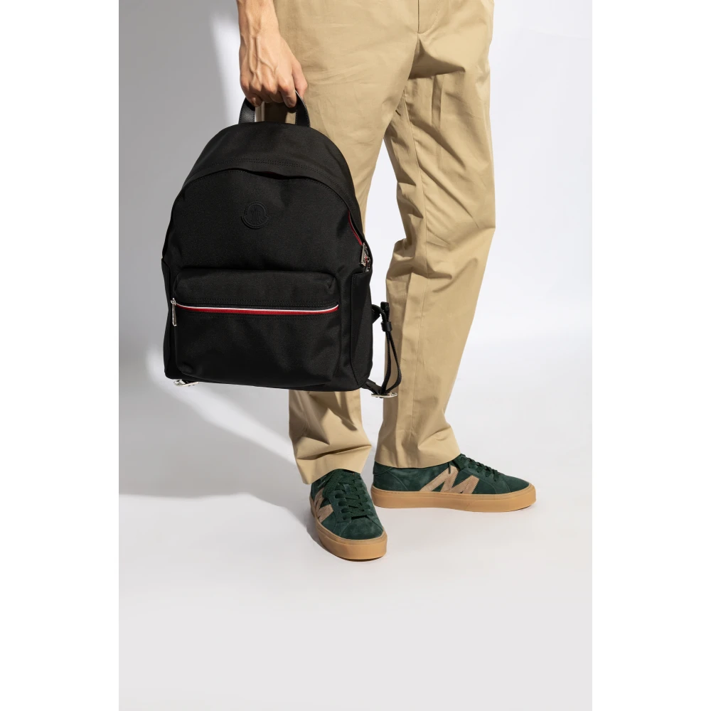 Moncler Rugzak met logopatch Black Heren