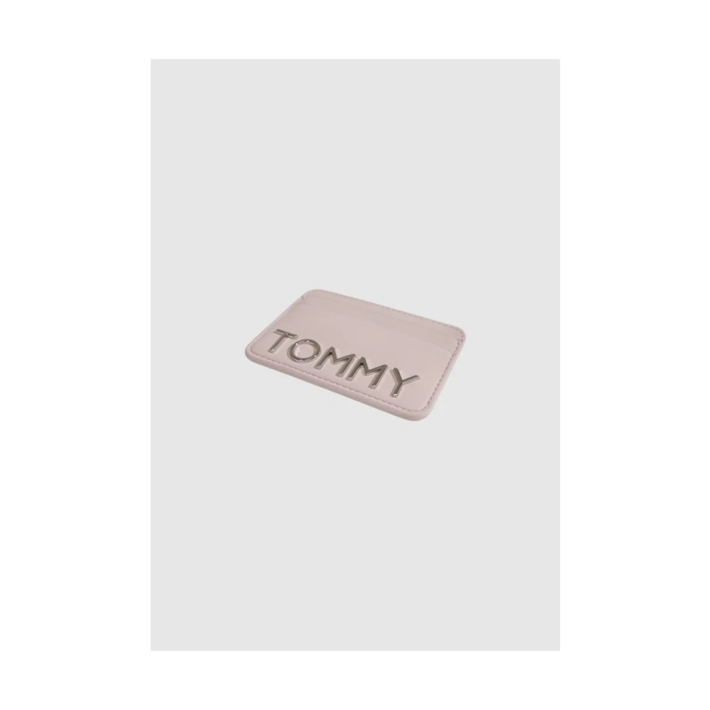 Tommy Jeans Damesportemonnee in roze polyurethaan Pink Dames