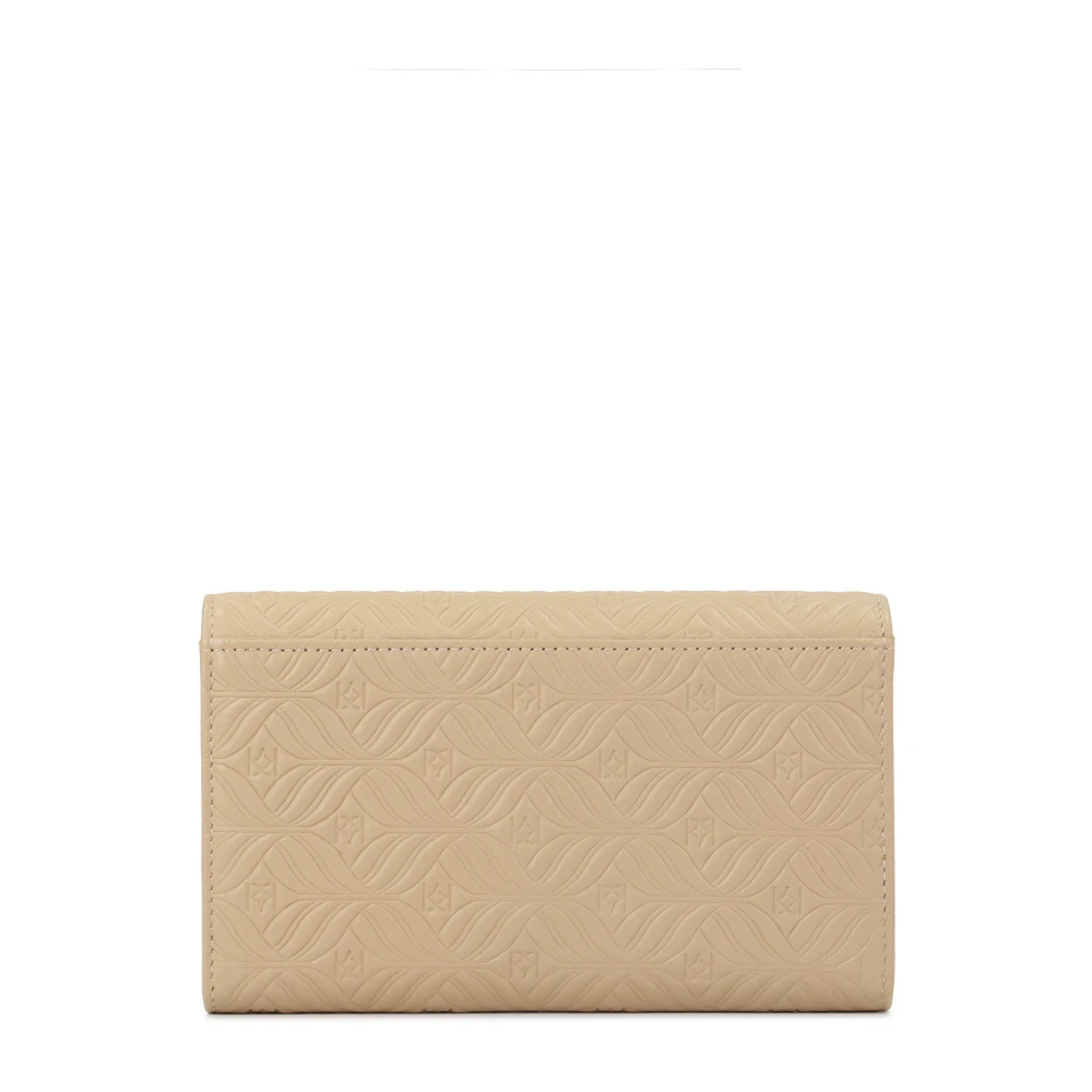 Kazar Beige portemonnee met elegant reliëfpatroon Beige Dames