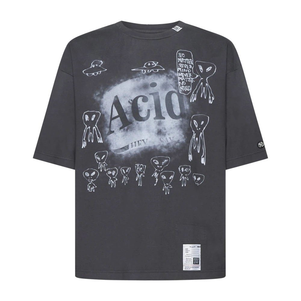Mihara Yasuhiro Zwarte T-shirts en Polos Black Heren