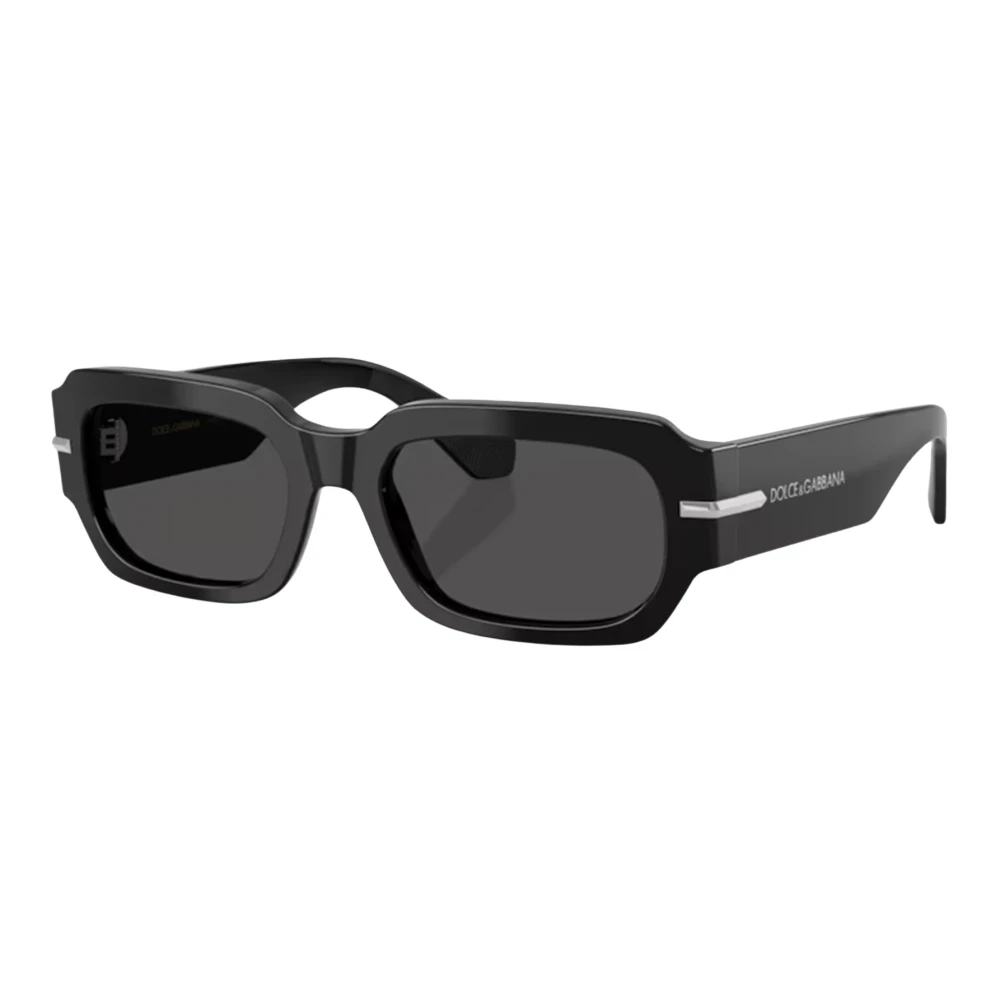 Dolce & Gabbana Men's Black Rectangle Sunglasses - Sunglasses - 54 Mm - Accessories
