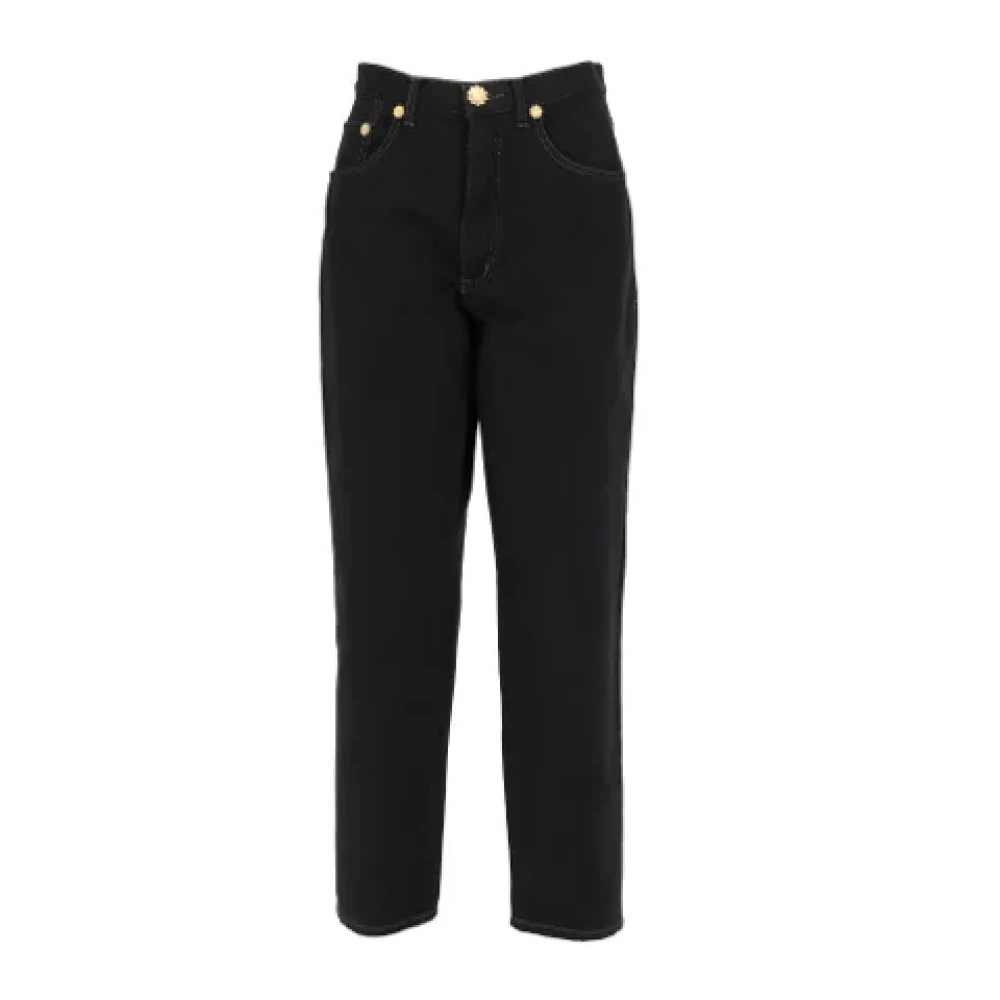 Moschino Pre-Owned Pre-owned Cotton jeans Black Dames