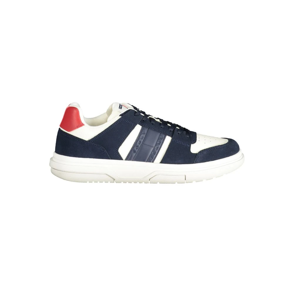 Tommy Hilfiger Men's Multicolor Sneakers, 9 Uk, Blue Polyester Sneaker