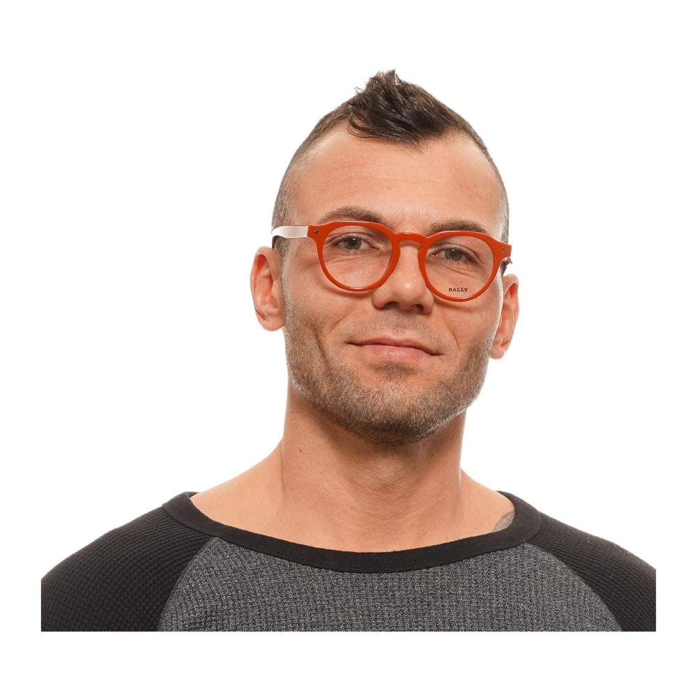Bally Stijlvolle Oranje Optische Monturen Orange Heren