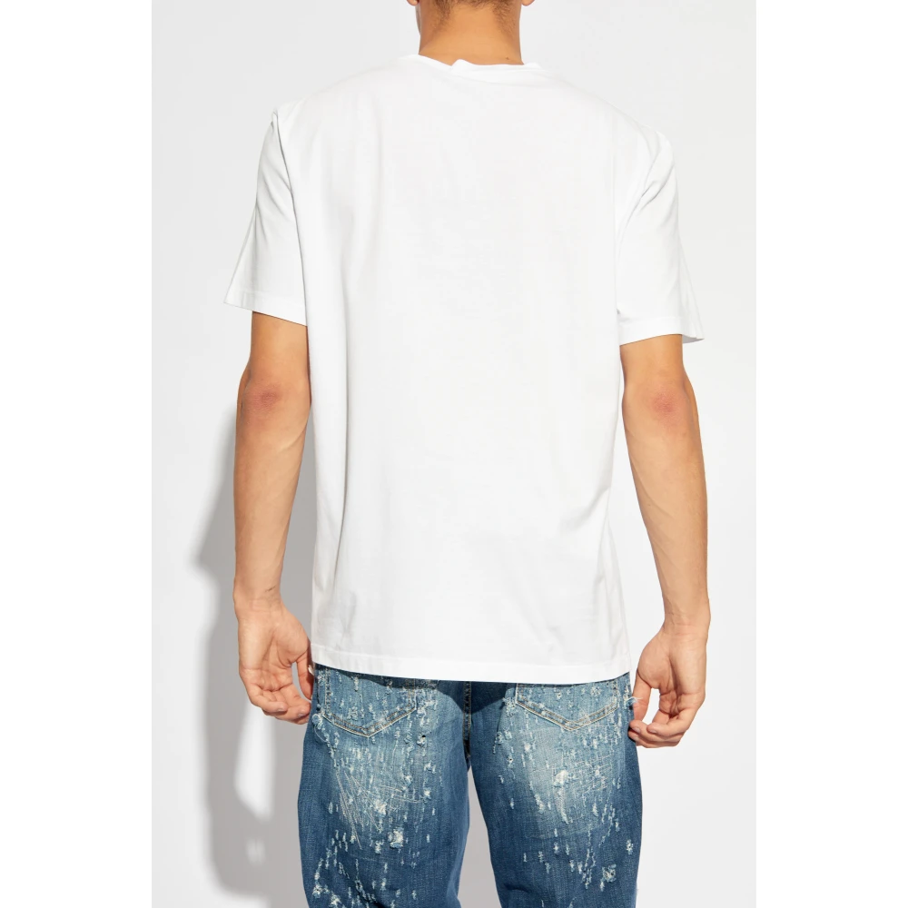 Dsquared2 T-shirt met logo White Heren