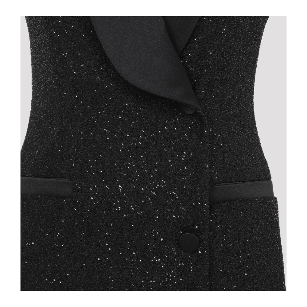 Max Mara Paillet Eiffel Mini Jurk Black Dames