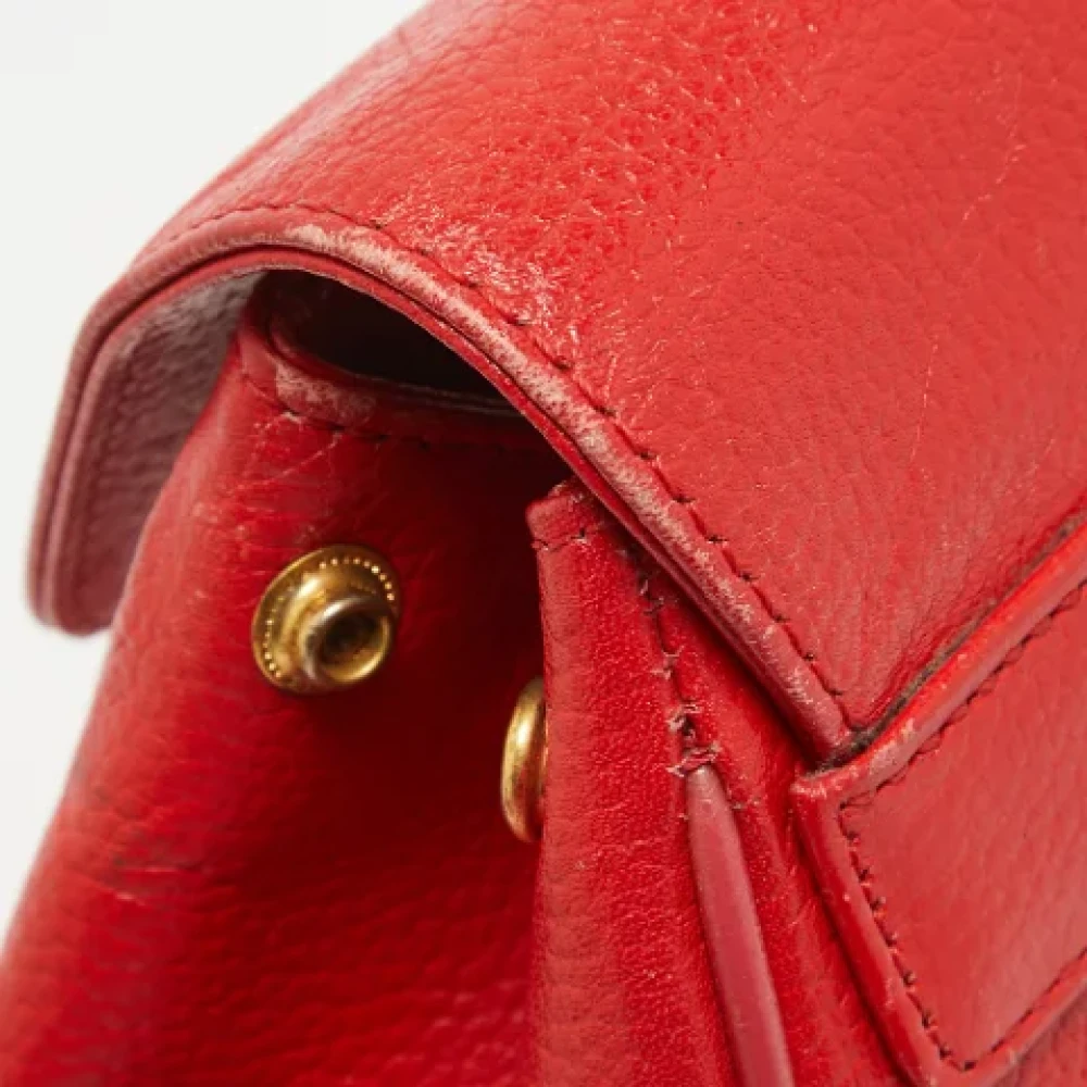 MCM Pre-owned Leather backpacks Red Dames