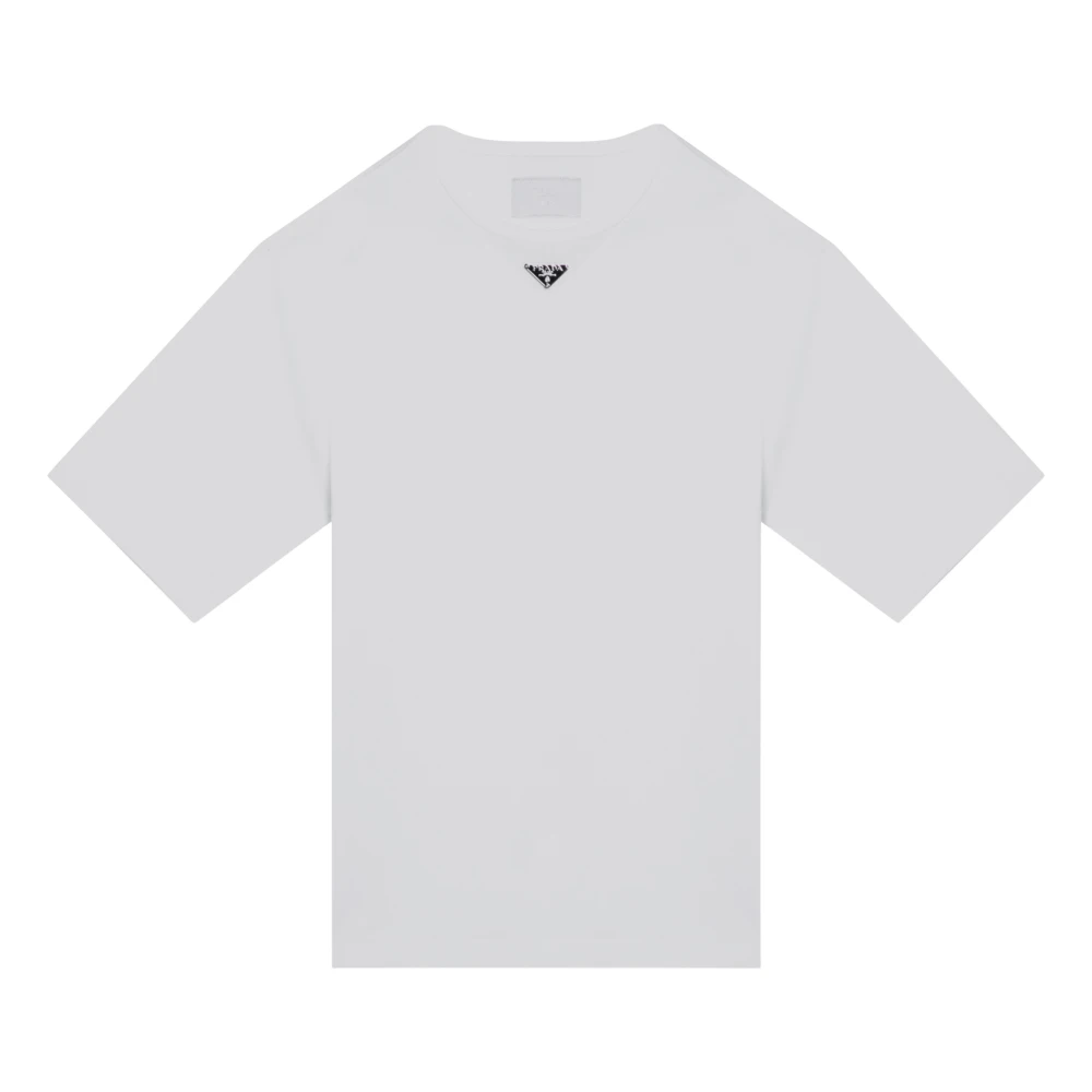 Prada Korte mouwen ronde hals T-shirt White Heren
