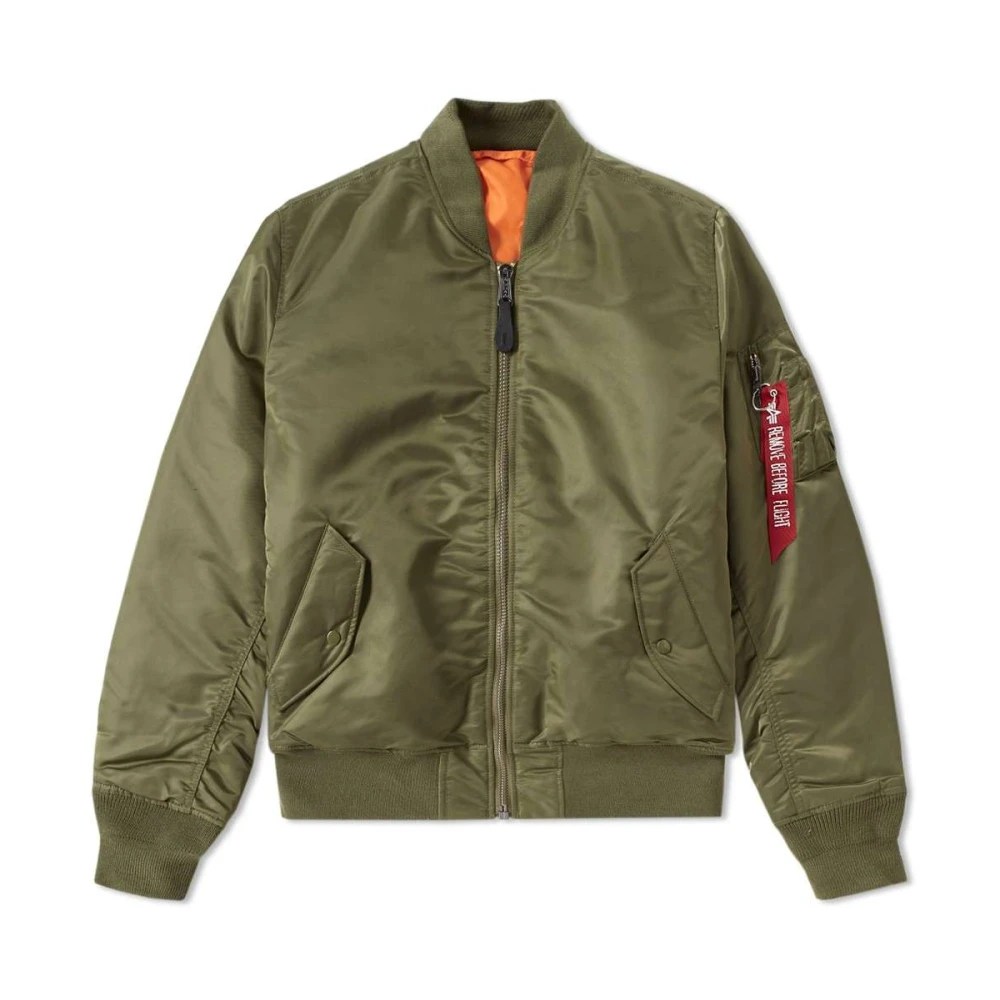 Alpha Industries Uomo Verde - Ma-1 Reversible Bomber - Jackets - Xs - Immagine 3