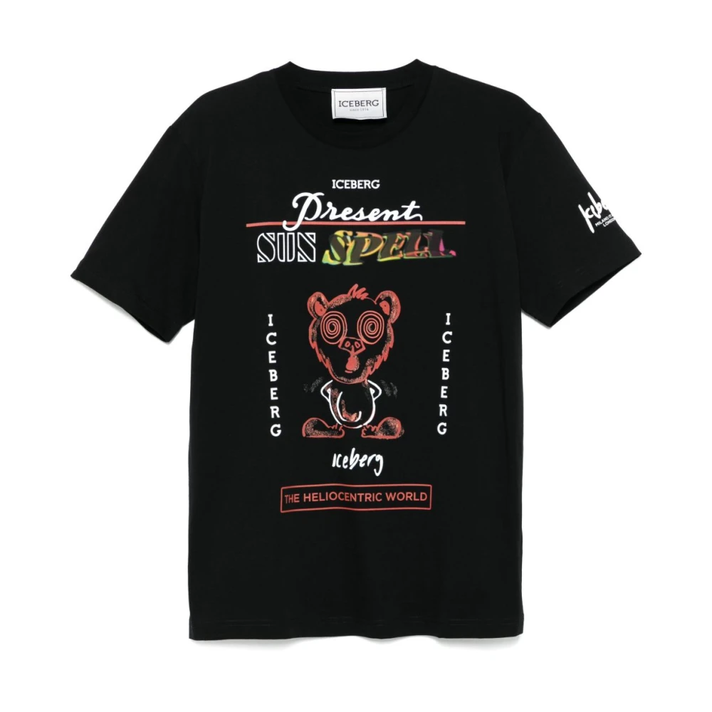 Iceberg - Tops > T-Shirts - Black - Iceberg - Modalova