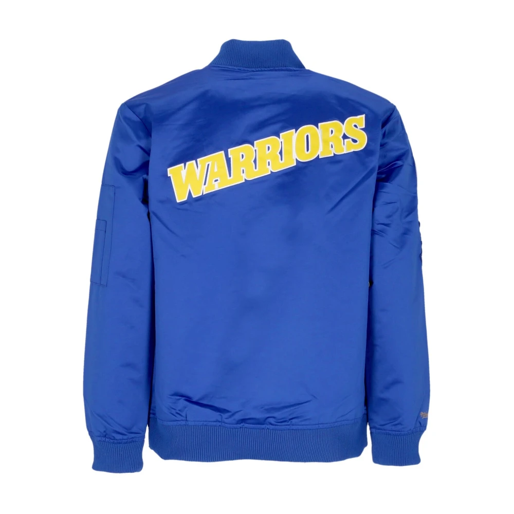 Mitchell & Ness NBA Lichtgewicht Satijnen Bomberjack Blue Heren