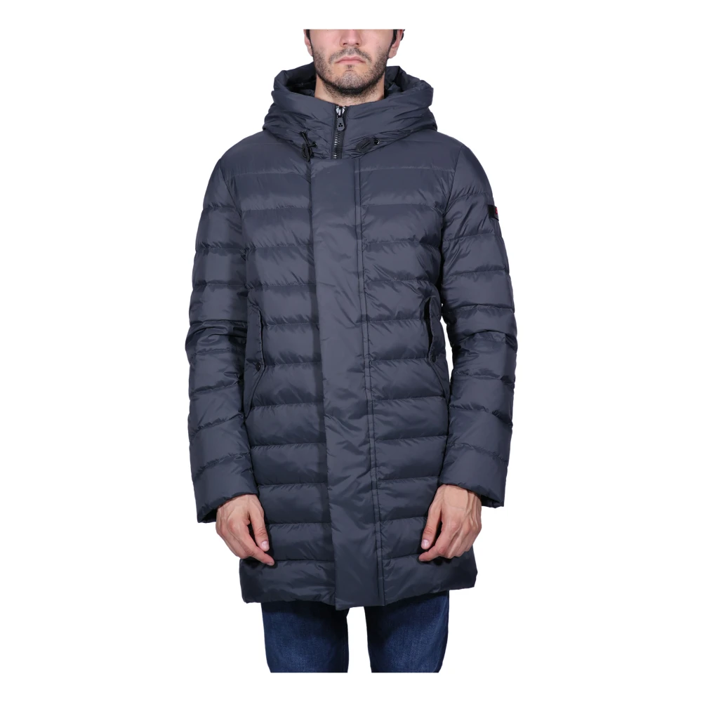 Peuterey Grijze Parka Jas Licht Warm Gray Heren