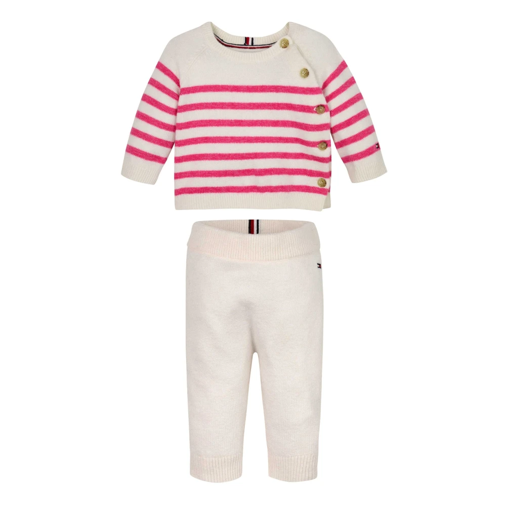 Tommy Hilfiger Mjukt och Snyggt Baby Sportset White, Unisex